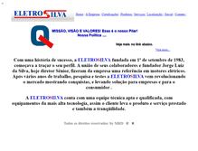 Tablet Screenshot of eletrosilva.com.br